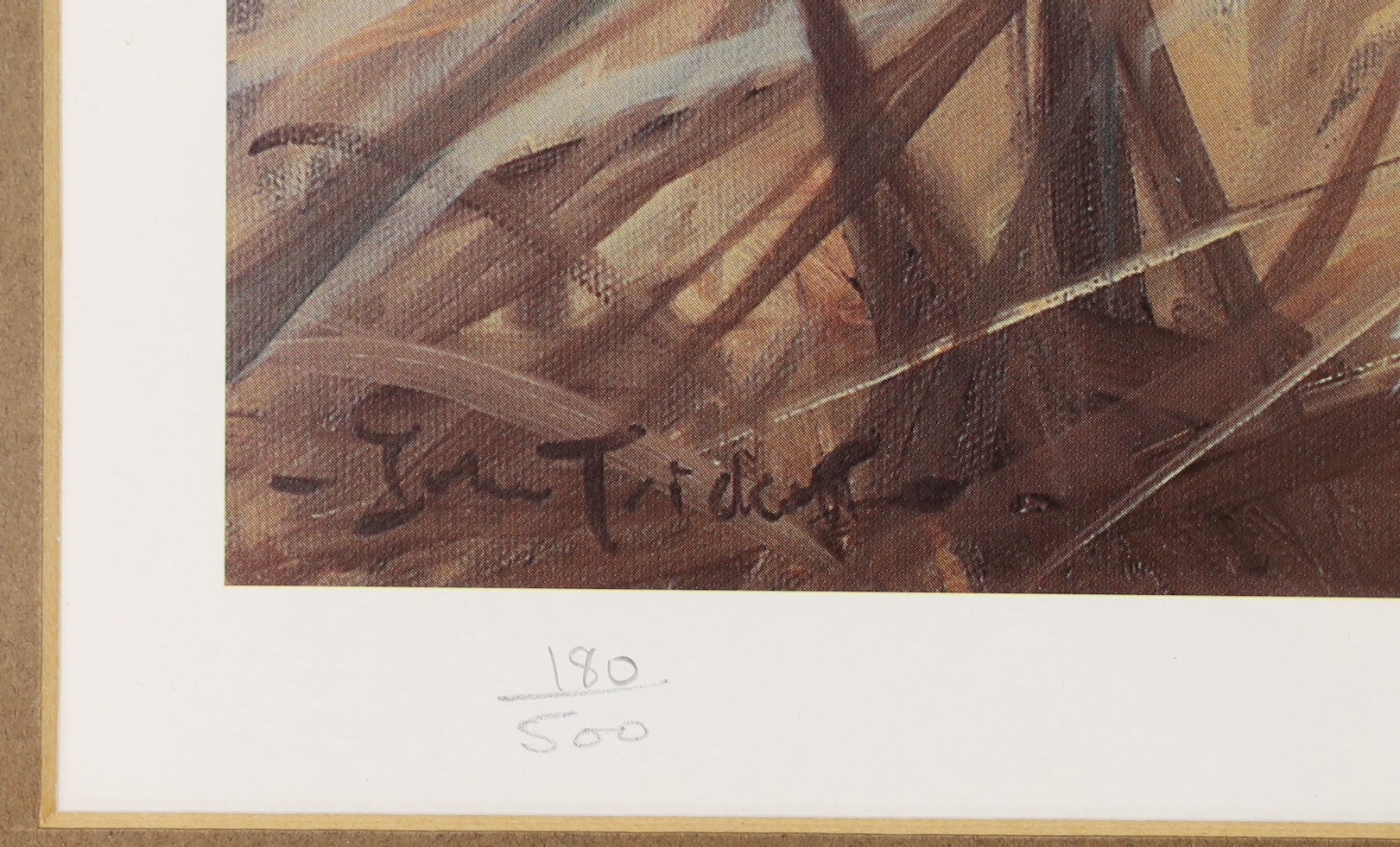 John Trickett (b.1953), limited edition print, Study of a terrier, signed in pencil, 180/500, 39 x 33cm